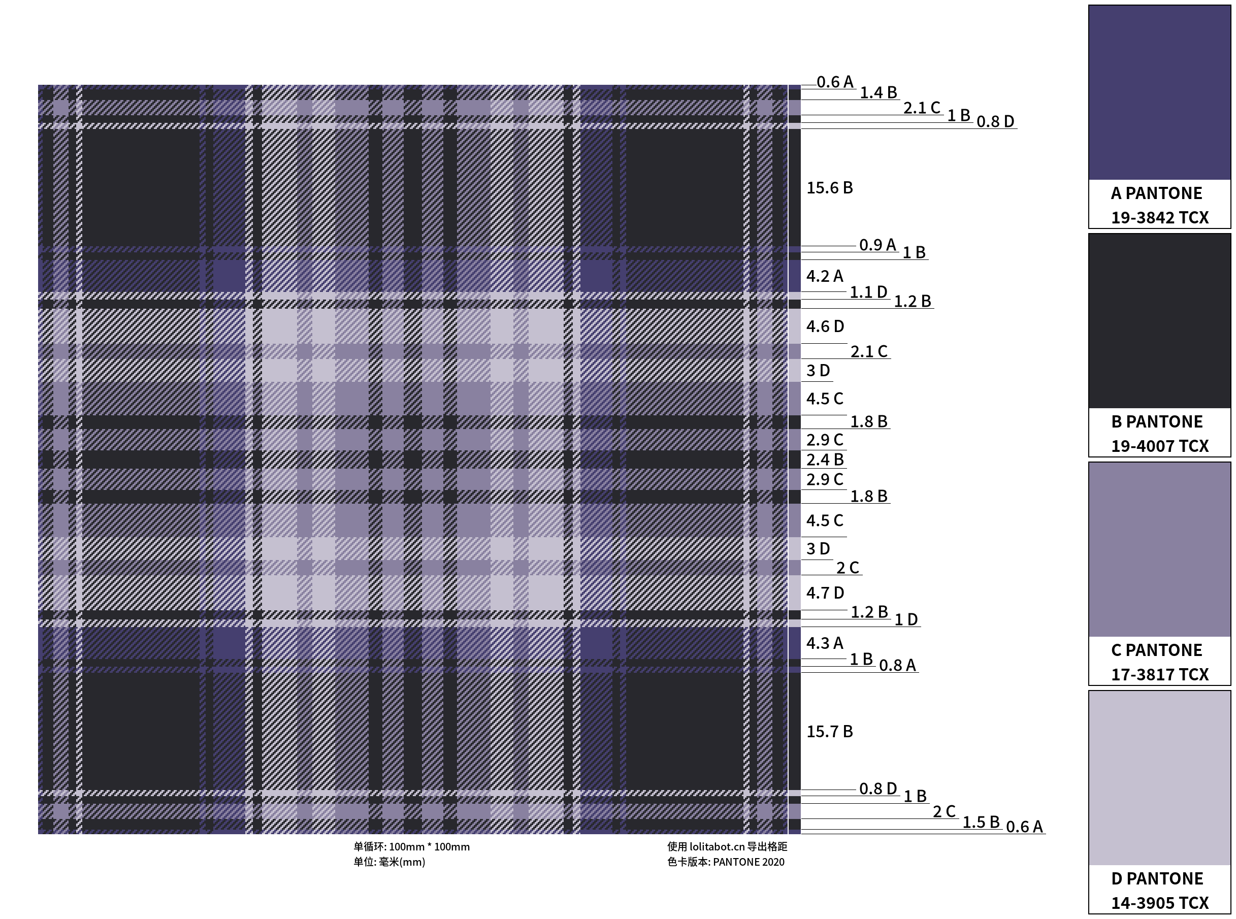 绘画类  图片 作品简介:紫色格子设计图案,可适用于短裙上 作品相关
